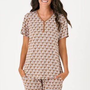 Women’s Rust Rainbows Little Sleepies Set